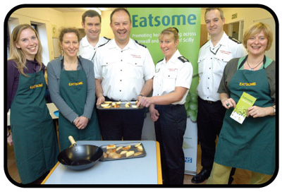 Pic shows Eatsome team with Dave Carlisle, Richard Gibbons (Camborne), Kath Billing (Bodmin) and Justin Sharp (St Austell).
